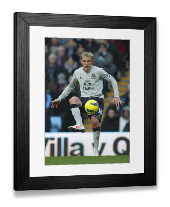 Framed Print : Everton's Battle: Phil Neville vs. Aston Villa (Barclays Premier League, 14 January 2012) Framed Print : Everton's Battle: Phil Neville vs. Aston Villa (Barclays Premier League, 14 January 2012)