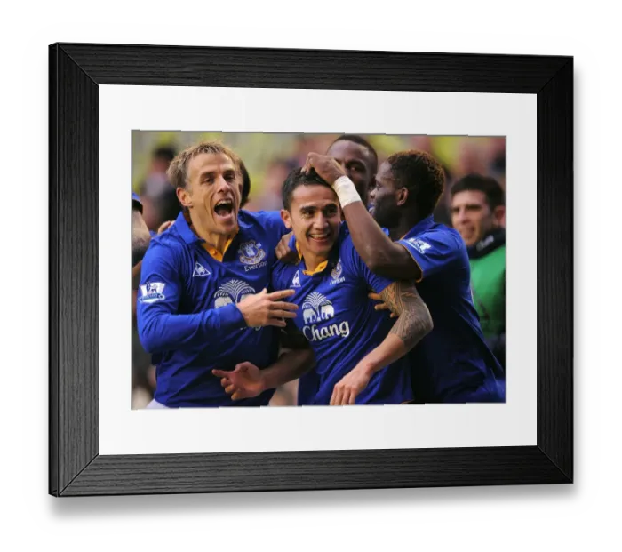 Framed Print : Tim Cahill's Thunderous Strike: Everton's First Goal in BPL Victory over Blackburn Rovers (Everton vs. Blackburn Rovers, Goodison Park, 21 January 2012) Framed Print : Tim Cahill's Thunderous Strike: Everton's First Goal in BPL Victory over Blackburn Rovers (Everton vs. Blackburn Rovers, Goodison Park, 21 January 2012)