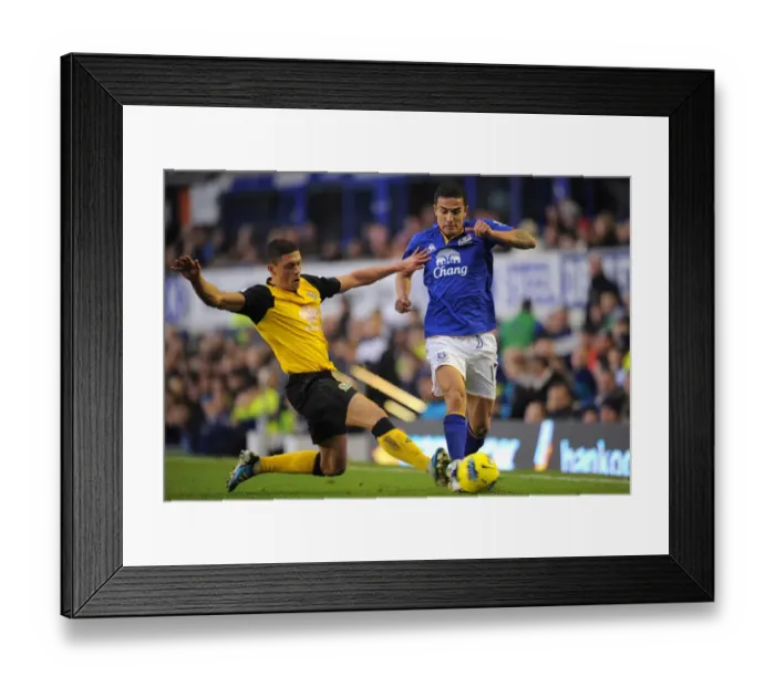 Framed Print : Battle for the Ball: Tim Cahill vs. Jason Lowe - Everton vs. Blackburn Rovers, Premier League (21 January 2012) Framed Print : Battle for the Ball: Tim Cahill vs. Jason Lowe - Everton vs. Blackburn Rovers, Premier League (21 January 2012)