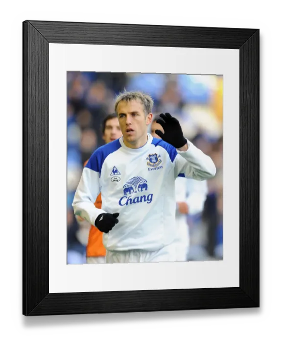 Framed Print : Phil Neville Leads Everton at Goodison Park Against Blackburn Rovers, Barclays Premier League (21 January 2012) Framed Print : Phil Neville Leads Everton at Goodison Park Against Blackburn Rovers, Barclays Premier League (21 January 2012)