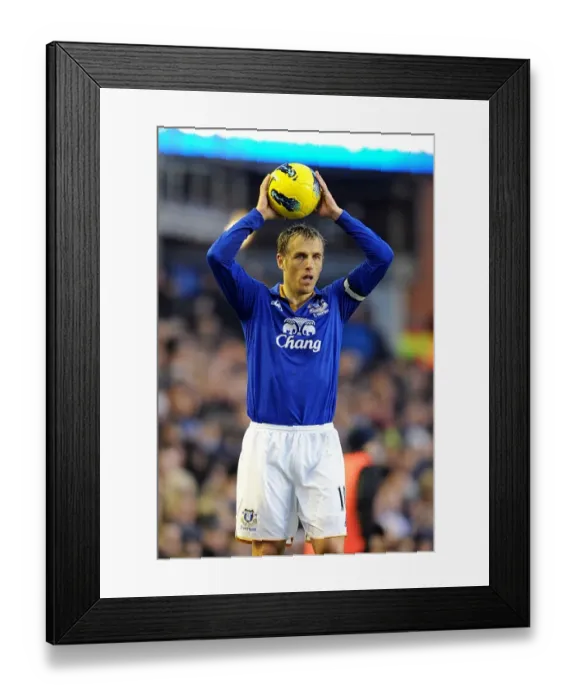 Framed Print : Phil Neville in Action: Everton vs. Blackburn Rovers, Premier League, Goodison Park (21 January 2012) Framed Print : Phil Neville in Action: Everton vs. Blackburn Rovers, Premier League, Goodison Park (21 January 2012)