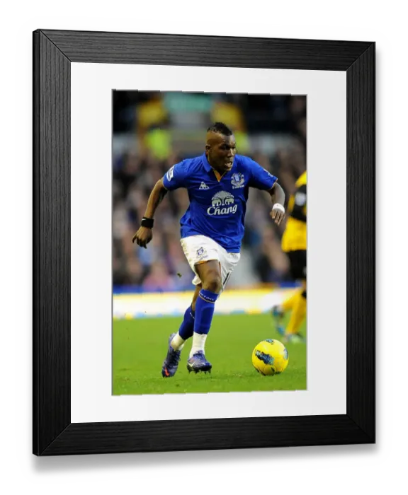 Framed Print : Royston Drenthe, Everton Framed Print : Royston Drenthe, Everton