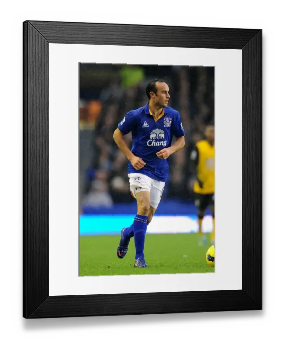 Framed Print : Landon Donovan at Goodison Park: Everton vs. Blackburn Rovers, Barclays Premier League Framed Print : Landon Donovan at Goodison Park: Everton vs. Blackburn Rovers, Barclays Premier League
