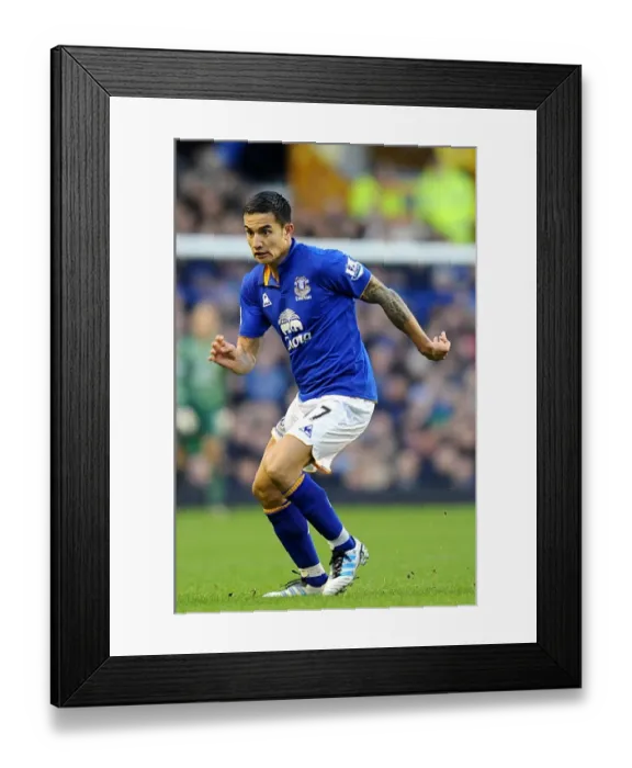 Framed Print : Tim Cahill's Thunderbolt: Everton's Epic Goal vs. Blackburn Rovers, Barclays Premier League (Goodison Park)