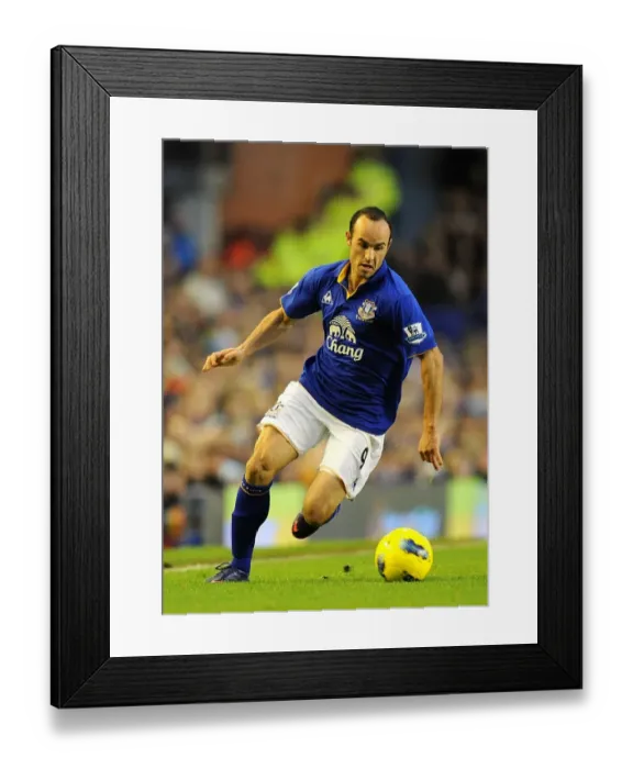 Framed Print : Premier League Showdown: Everton vs. Blackburn Rovers at Goodison Park with Landon Donovan Framed Print : Premier League Showdown: Everton vs. Blackburn Rovers at Goodison Park with Landon Donovan