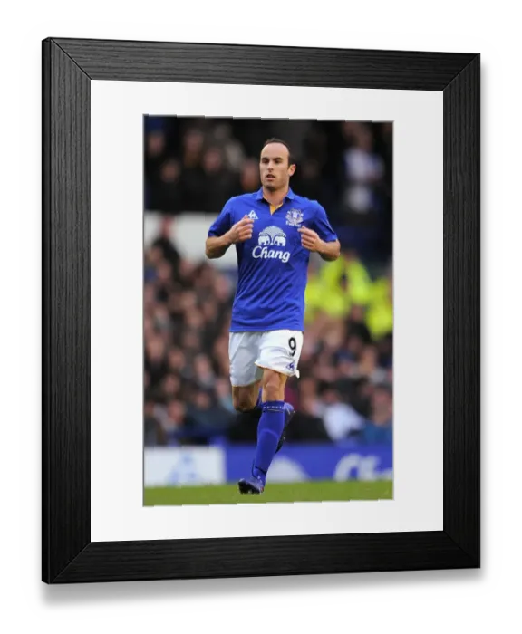 Framed Print : Premier League Battle at Goodison Park: Everton vs. Blackburn Rovers with Landon Donovan Framed Print : Premier League Battle at Goodison Park: Everton vs. Blackburn Rovers with Landon Donovan
