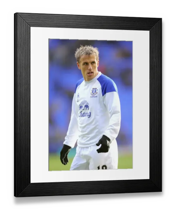 Framed Print : Phil Neville's Epic Rivalry: Everton vs Blackburn Rovers at Goodison Park - Premier League Clash Framed Print : Phil Neville's Epic Rivalry: Everton vs Blackburn Rovers at Goodison Park - Premier League Clash