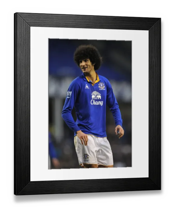 Framed Print : Marouane Fellaini in Action: Everton vs. Blackburn Rovers, Premier League, Goodison Park (21 January 2012) Framed Print : Marouane Fellaini in Action: Everton vs. Blackburn Rovers, Premier League, Goodison Park (21 January 2012)