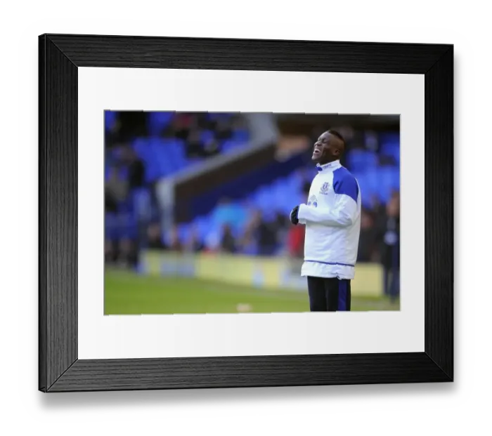 Framed Print : Everton vs Blackburn Rovers: Premier League Showdown at Goodison Park (2012) - Royston Drenthe's Thrilling Performance