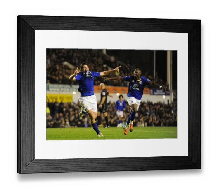 Framed Print : Stracqualursi and Gueye Celebrate First Goal: Everton's FA Cup Victory Moment vs. Fulham (2012) Framed Print : Stracqualursi and Gueye Celebrate First Goal: Everton's FA Cup Victory Moment vs. Fulham (2012)