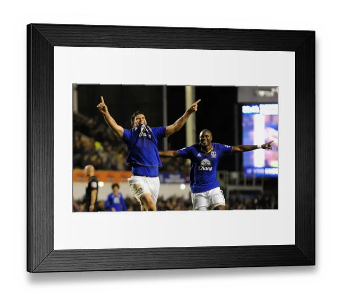 Framed Print : Stracqualursi and Gueye Celebrate First Goal for Everton against Fulham in FA Cup Framed Print : Stracqualursi and Gueye Celebrate First Goal for Everton against Fulham in FA Cup
