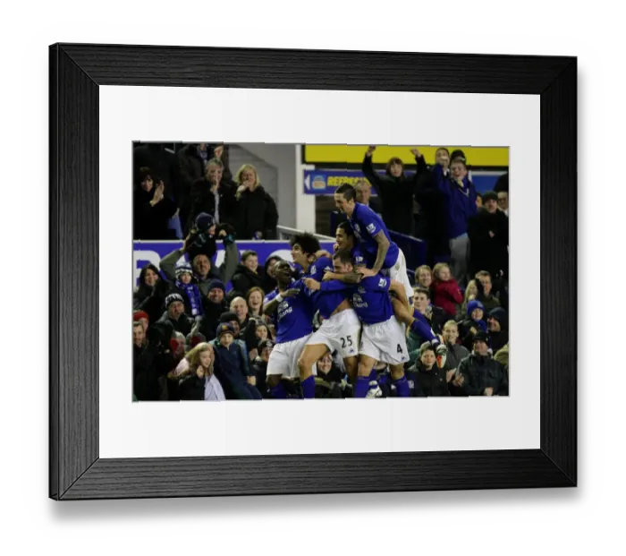 Framed Print : Marouane Fellaini's FA Cup Goal: Everton's Second Strike Against Fulham (January 2012) Framed Print : Marouane Fellaini's FA Cup Goal: Everton's Second Strike Against Fulham (January 2012)