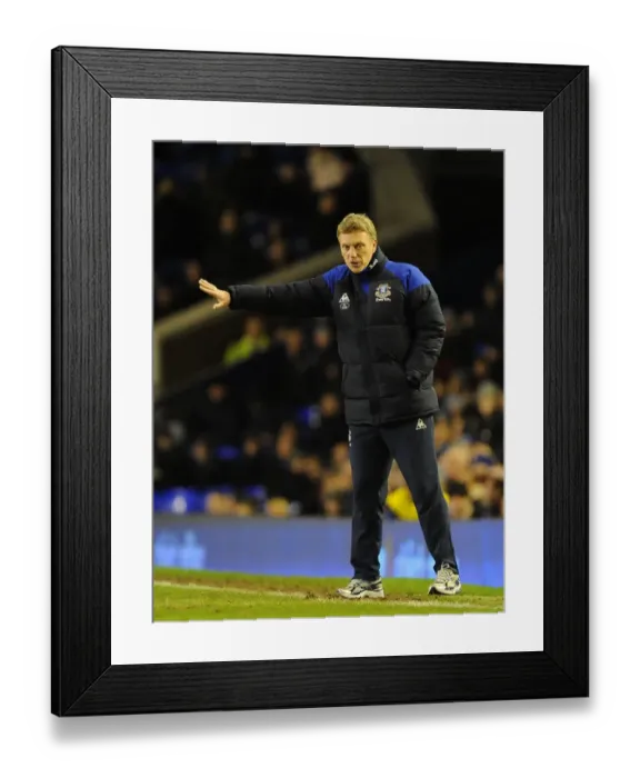 Framed Print : David Moyes Leads Everton Against Fulham in FA Cup Fourth Round at Goodison Park Framed Print : David Moyes Leads Everton Against Fulham in FA Cup Fourth Round at Goodison Park