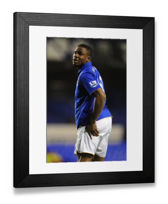 Framed Print : Victor Anichebe's FA Cup Victory Celebration: Everton Overpowers Fulham at Goodison Park (27 January 2012) Framed Print : Victor Anichebe's FA Cup Victory Celebration: Everton Overpowers Fulham at Goodison Park (27 January 2012)