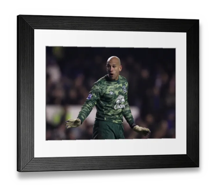 Framed Print : Tim Howard's Unforgettable Performance: Everton vs Manchester City (BPL, 31 January 2012) Framed Print : Tim Howard's Unforgettable Performance: Everton vs Manchester City (BPL, 31 January 2012)