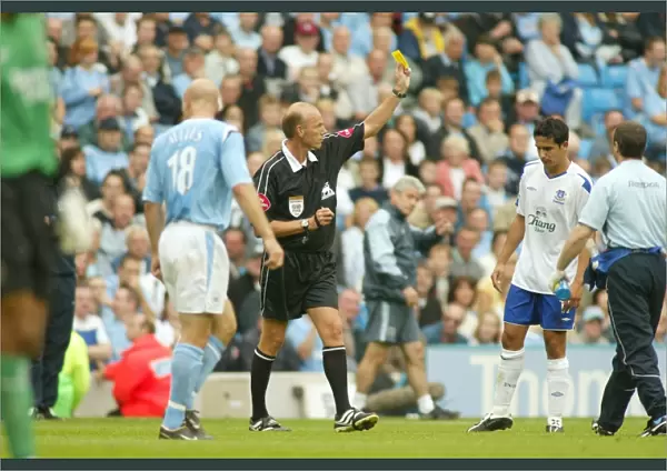 Tim Cahill at City of Manchester Stadium: Manchester Derby - Everton vs Manchester City, September 11, 2004