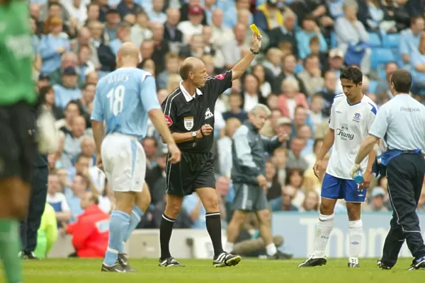 Tim Cahill at City of Manchester Stadium: Manchester Derby - Everton vs Manchester City, September 11, 2004