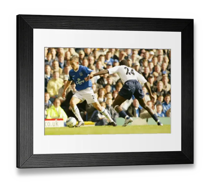 Framed Print : Osman's Lone Goal: Everton's 1-0 Victory Over Tottenham, September 2004 (Barclays Premiership, Season 04-05)