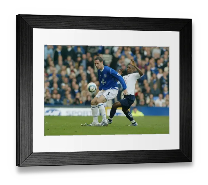 Framed Print : Everton vs. Tottenham Hotspur, Barclays Premiership Season 04-05: A Battle at Goodison Park Framed Print : Everton vs. Tottenham Hotspur, Barclays Premiership Season 04-05: A Battle at Goodison Park