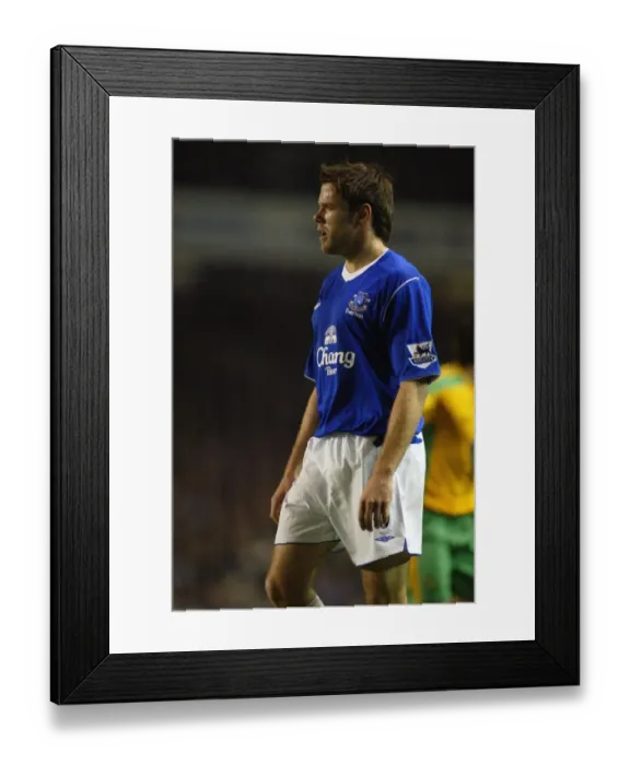 Framed Print : James Beattie: Everton Football Club's Tenacious Striker