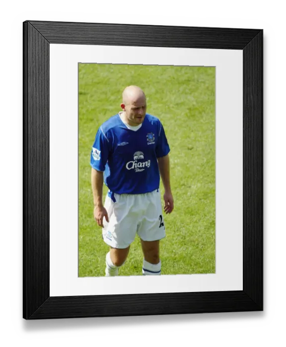 Framed Print : Lee Carsley in Action: Everton vs Arsenal, Barclays Premiership 04-05, Goodison Park