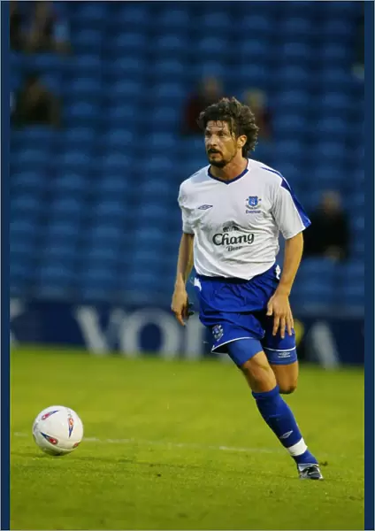 Alessandro Pistone in Action for Everton vs Burnley, Pre-Season Friendly 2004