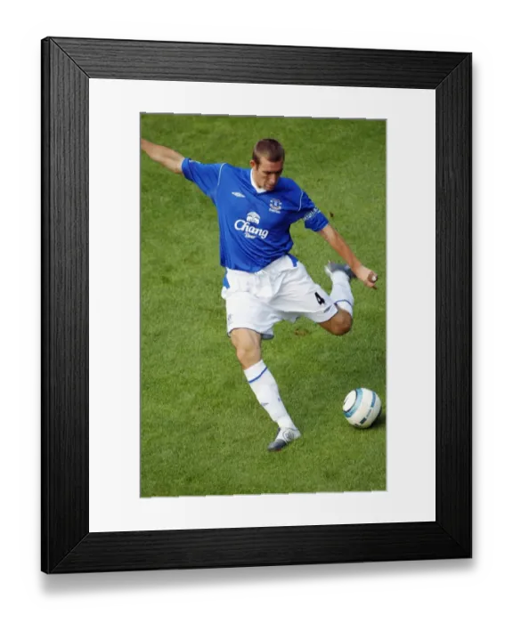 Framed Print : Alan Stubbs in Action for Everton vs Arsenal, Barclays Premiership 04-05 Framed Print : Alan Stubbs in Action for Everton vs Arsenal, Barclays Premiership 04-05