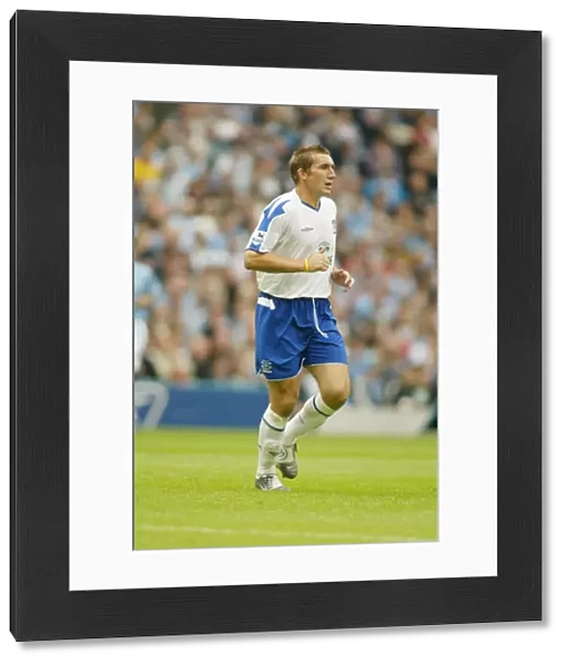 Alan Stubbs in Action for Everton vs Manchester City, Barclays Premiership, 2004