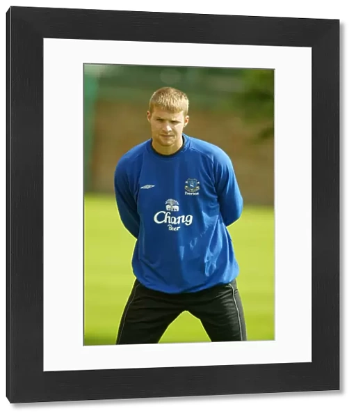 Iain Turner at Everton Training, Bellefield