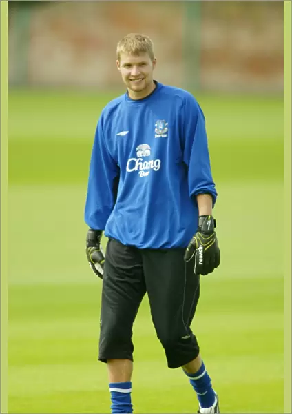 Iain Turner at Everton Training, July 2004