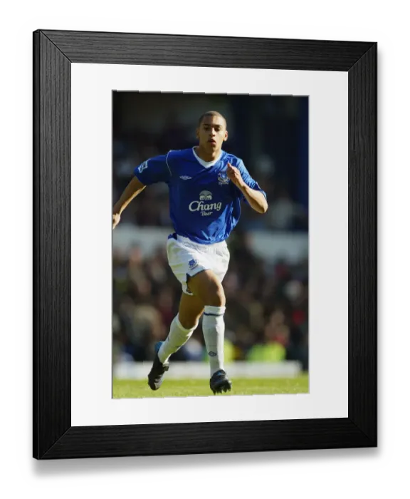 Framed Print : Everton's Powerhouse: James Vaughan Framed Print : Everton's Powerhouse: James Vaughan