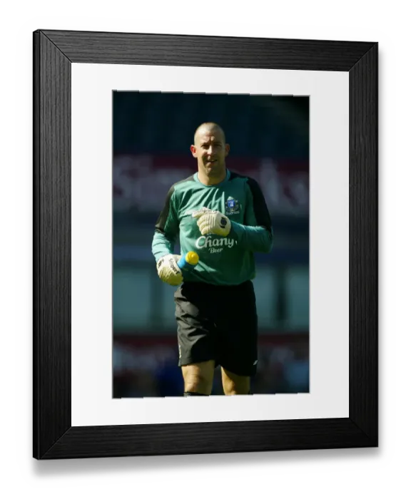 Framed Print : Nigel Martyn in Action for Everton Against Real Sociedad, 2004 - Pre-Season Friendly at Goodison Park Framed Print : Nigel Martyn in Action for Everton Against Real Sociedad, 2004 - Pre-Season Friendly at Goodison Park