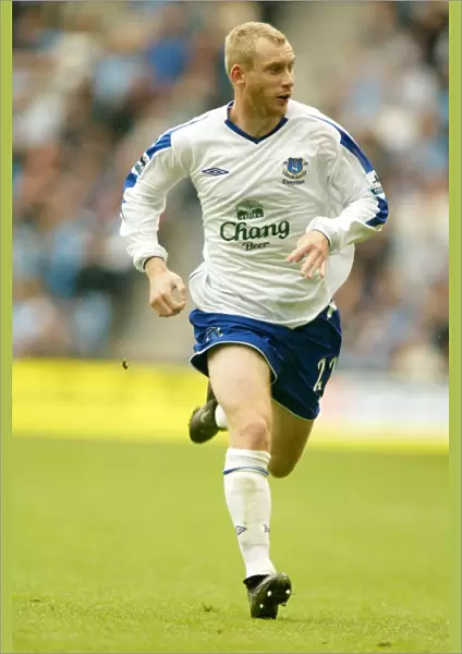 Tony Hibbert in Action: Manchester City vs. Everton, Barclays Premiership, 11 September 2004