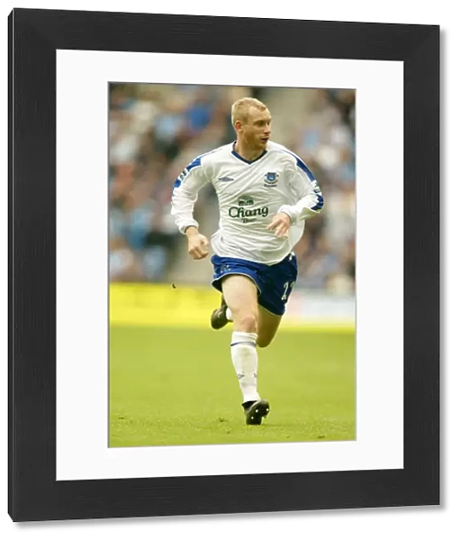 Tony Hibbert in Action: Manchester City vs. Everton, Barclays Premiership, 11 September 2004