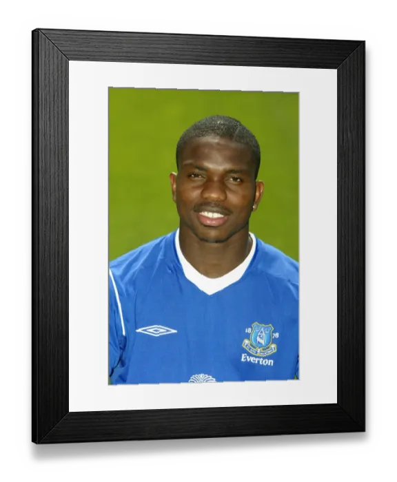 Framed Print : Everton FC: Joseph Yobo Team Picture and Portraits Framed Print : Everton FC: Joseph Yobo Team Picture and Portraits