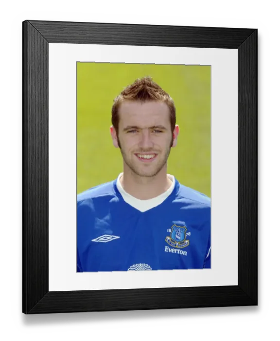 Framed Print : Everton Football Club: James McFadden Team Photo, 2004 Framed Print : Everton Football Club: James McFadden Team Photo, 2004