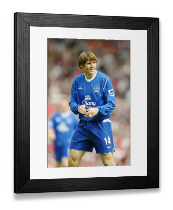 Framed Print : Kevin Kilbane in Action for Everton vs Manchester United at Old Trafford, 2004 Framed Print : Kevin Kilbane in Action for Everton vs Manchester United at Old Trafford, 2004