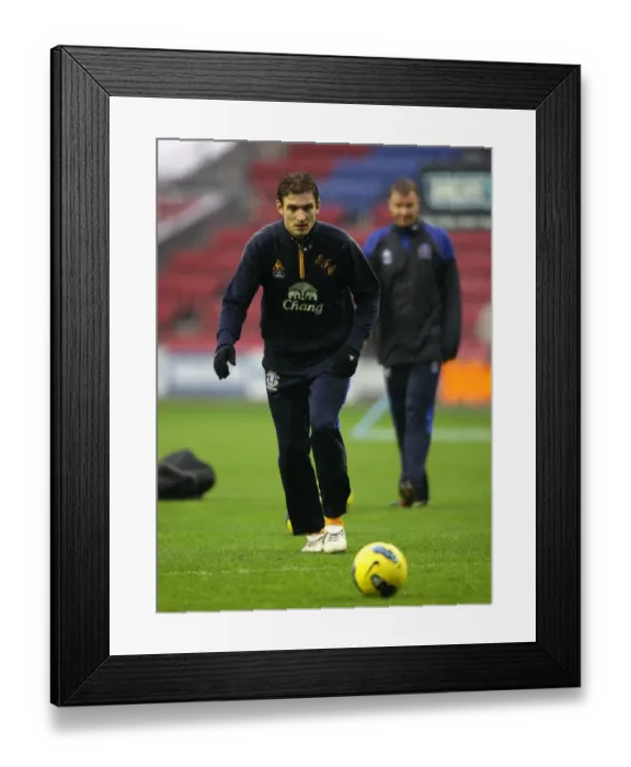 Framed Print : Everton's Jelavic Preps for Wigan Athletic Clash (04 February 2012) Framed Print : Everton's Jelavic Preps for Wigan Athletic Clash (04 February 2012)