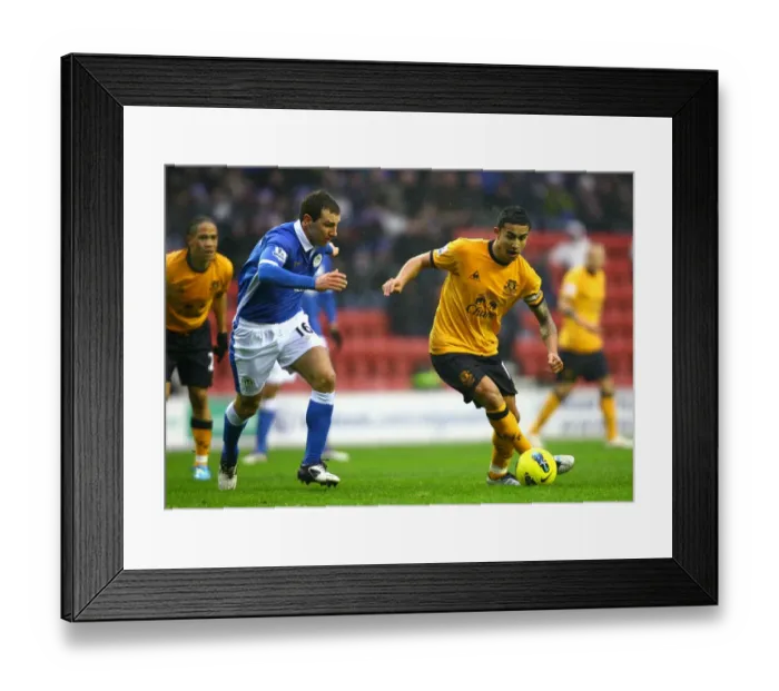 Framed Print : Battle for the Ball: McArthur vs. Cahill - Premier League Rivalry between Wigan Athletic and Everton (February 2012) Framed Print : Battle for the Ball: McArthur vs. Cahill - Premier League Rivalry between Wigan Athletic and Everton (February 2012)