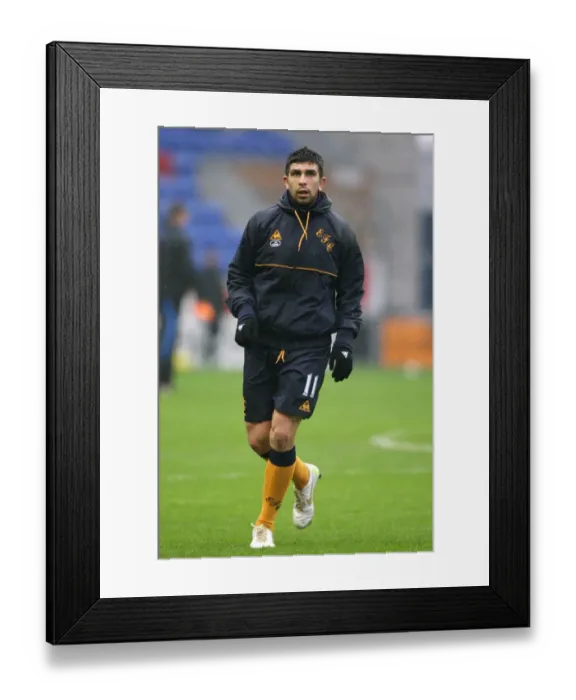 Framed Print : Denis Stracqualursi in Action: Everton vs. Wigan Athletic (04 February 2012) Framed Print : Denis Stracqualursi in Action: Everton vs. Wigan Athletic (04 February 2012)