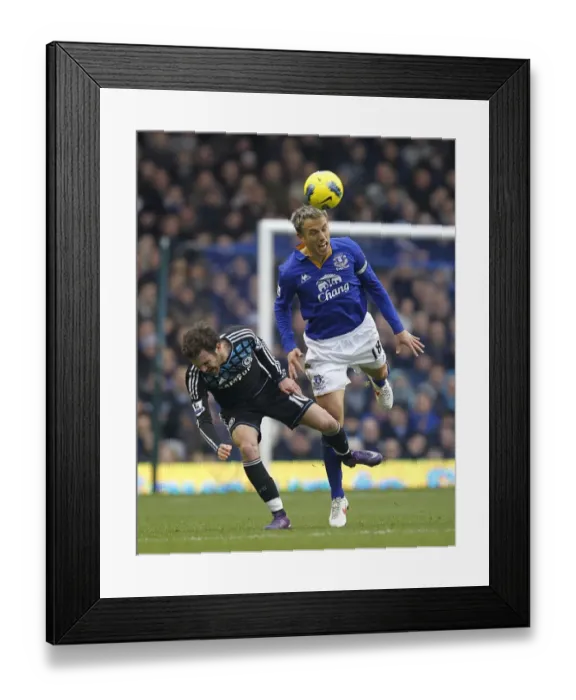 Framed Print : Battle for the Ball: Juan Mata vs. Phil Neville - Everton vs. Chelsea, Premier League (2012) Framed Print : Battle for the Ball: Juan Mata vs. Phil Neville - Everton vs. Chelsea, Premier League (2012)