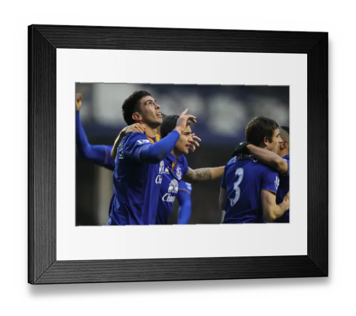 Framed Print : Denis Stracqualursi's Double: Everton's Thrilling Premier League Win Against Chelsea (February 11, 2012) Framed Print : Denis Stracqualursi's Double: Everton's Thrilling Premier League Win Against Chelsea (February 11, 2012)