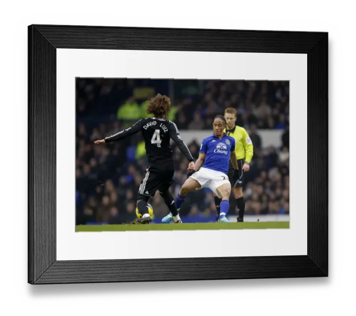 Framed Print : Battle for the Ball: Pienaar vs. Luiz - Everton vs. Chelsea, Premier League Rivalry (11 February 2012) Framed Print : Battle for the Ball: Pienaar vs. Luiz - Everton vs. Chelsea, Premier League Rivalry (11 February 2012)
