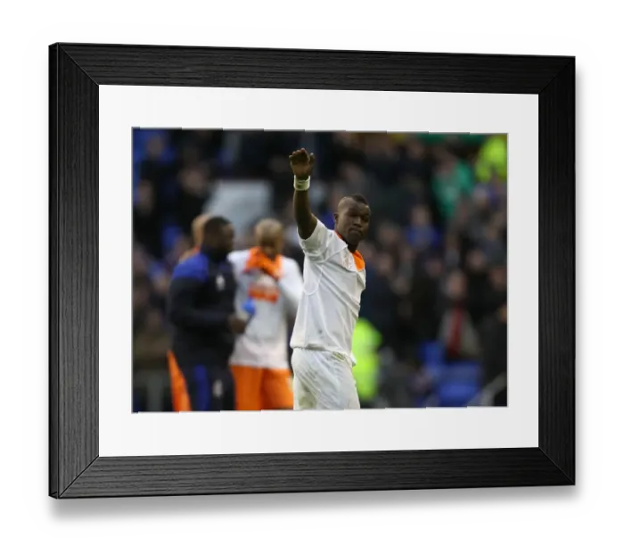 Framed Print : Royston Drenthe's FA Cup Victory Celebration: Everton's Triumph over Blackpool at Goodison Park Framed Print : Royston Drenthe's FA Cup Victory Celebration: Everton's Triumph over Blackpool at Goodison Park