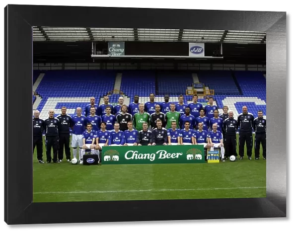 Everton Football Club 2007-08 Season: First Team Line-Up at Goodison Park