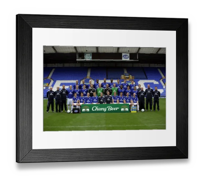 Framed Print : Everton Football Club 2007-08 Season: First Team Line-Up at Goodison Park Framed Print : Everton Football Club 2007-08 Season: First Team Line-Up at Goodison Park