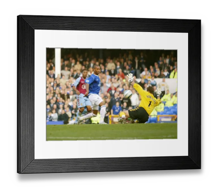 Framed Print : Everton 1 A. Villa 1 Framed Print : Everton 1 A. Villa 1