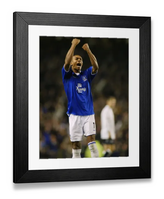 Framed Print : Marcus Bent celebrates scoring Framed Print : Marcus Bent celebrates scoring