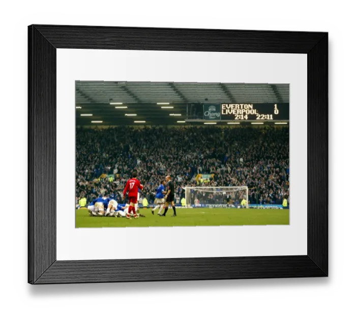 Framed Print : Everton 1 Liverpool 0 Framed Print : Everton 1 Liverpool 0