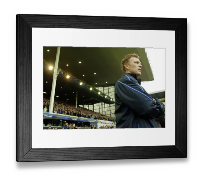 Framed Print : David Moyes watches on